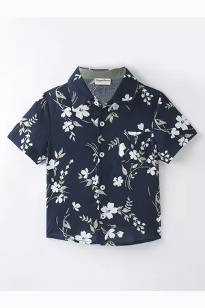 CrayonFlakes Boys Floral Printed Casual Shirt
