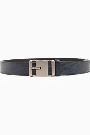 The Bear House Men Textured Reversible Belt