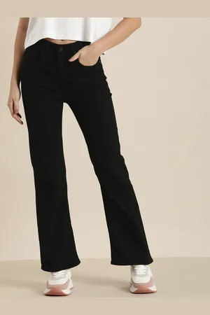 HERE&NOW Women Flared Stretchable Jeans