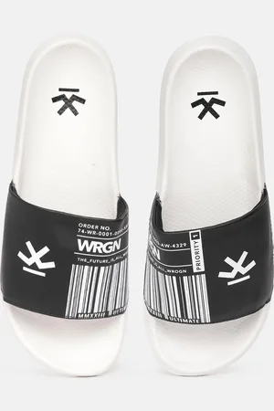 WROGN Men Brand Logo Printed Sliders