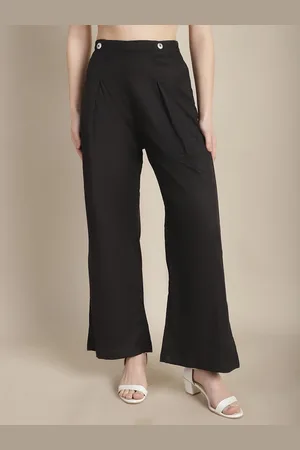 Tulsattva Cotton Flared Palazzos
