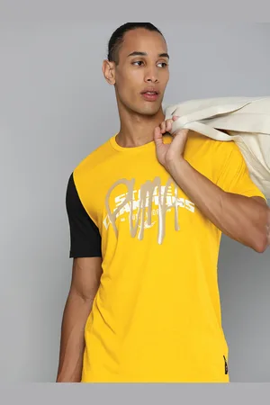 PUMA Men State Champs Basketball Brand Logo Printed dryCELL T-shirt