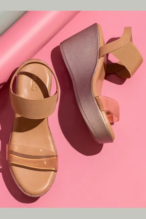 Inc 5 Textured Open Toe Wedges