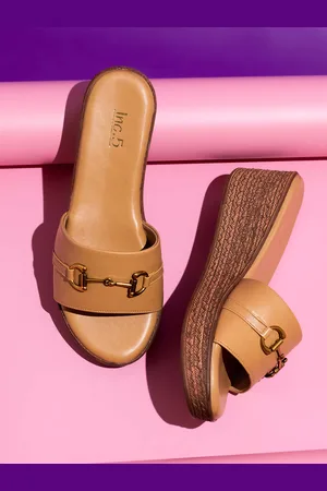 Inc 5 Open Toe Wedge Heels