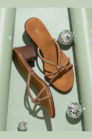Inc 5 Embellished Knot Detail Block heels