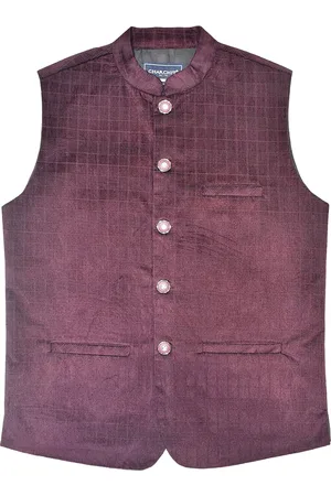 CAVIO Boys Pure Cotton Nehru Jacket