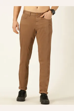 HARVARD Men Brown Smart Mid Rise Chinos