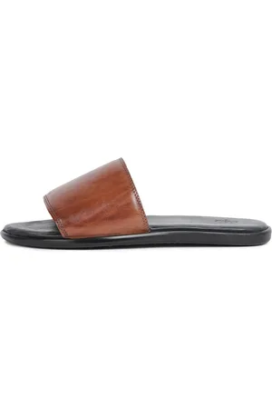 RARE RABBIT Men Leather Comfort Sandals