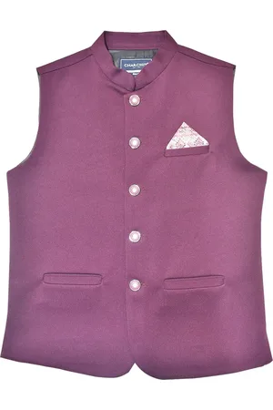 CAVIO Boys Pure Cotton Nehru Jacket