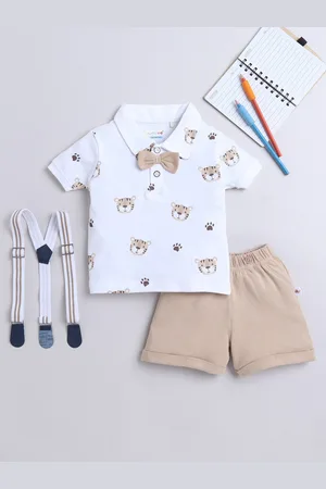 BUMZEE Boys Printed T-shirt with Shorts