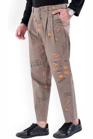 The Indian Garage Co Abstract Printed Cotton Loose Fit Trouser