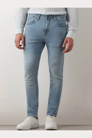 SELECTED Men Slim Fit Clean Look Heavy Fade Stretchable Jeans