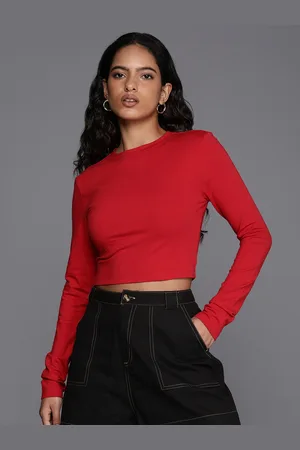Boohoo Fitted Crop Top
