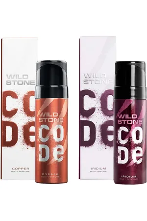 Wild Stone Men Set of Code Copper & Iridium Long Lasting Body Deodorant - 150 ml each