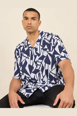 Styli Resort Collar Relaxed Printed Shirt