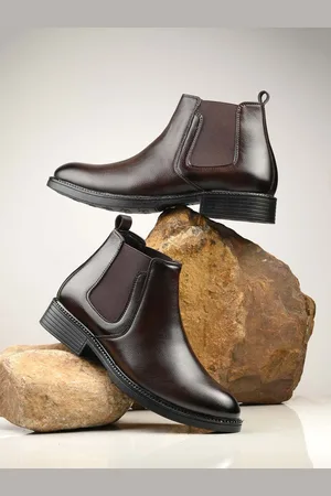 Roadster The Lifestyle Co. Men Brown High-Top Chelsea Boots