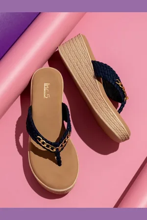 Inc 5 Textured Open Toe Wedge Heels