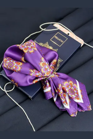 PELUCHE Men Floral Flourish Pocket Square
