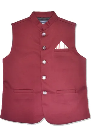 CAVIO Boys Pure Cotton Nehru Jacket