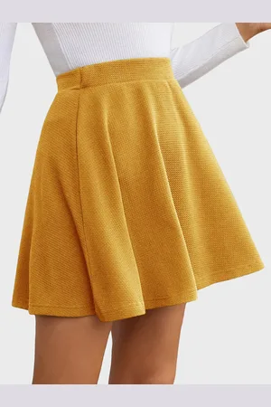 BuyNewTrend Self-Design Mini Skater Skirt