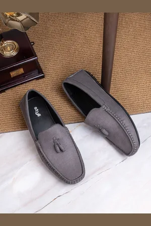 Styli Men Round Toe Suede Tassel Loafers