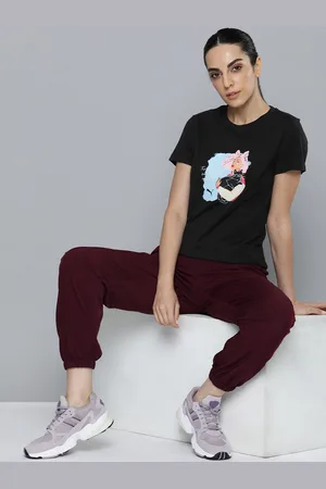 PUMA Women GRAPHICS POSITIVE VIBE Printed Pure Cotton T-shirt