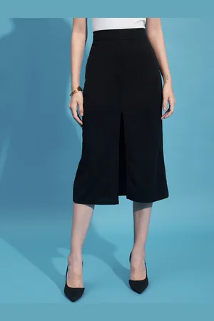 BuyNewTrend Straight Midi Skirt