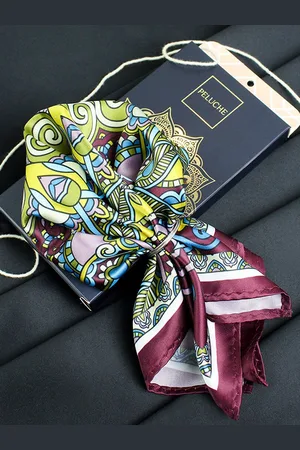PELUCHE Men Echoes Pocket Square