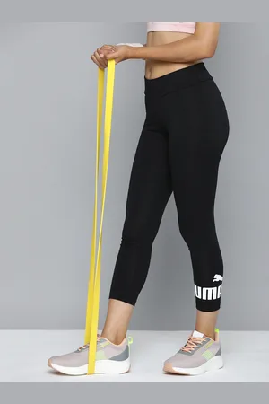 PUMA Women ESS 3/4 Logo Printed Slim Fit Outdoor Tights