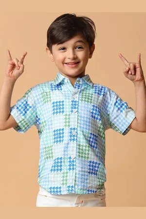 TALES & STORIES Boys Abstract Printed Casual Shirt