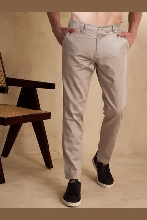 DENNISON Men Relaxed Straight Fit Mid-Rise Chinos