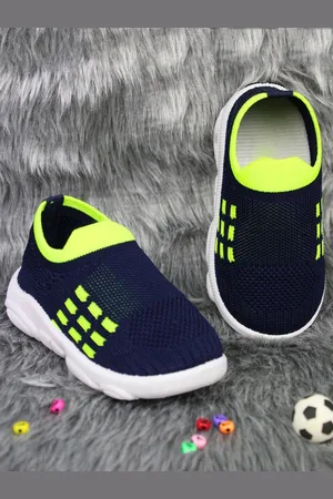 BAESD Kids Textured Anti Skid Lightweight LED Slip-On Sneakers