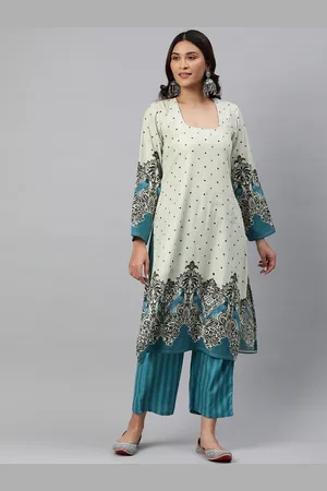 BUTA BUTI Floral Printed Pure Cotton Kurta with Palazzos