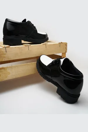 THE WHITE POLE Women Round Toe Lightweight Heeled Sneakers