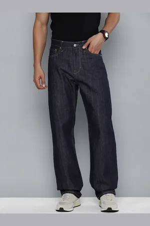 Flying Machine Men Pure Cotton High Rise Cobain 90s Loose Fit Jeans