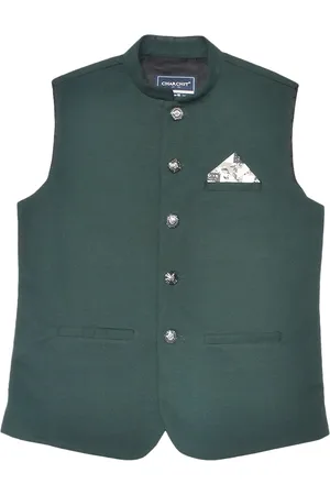 CAVIO Boys Pure Cotton Nehru Jacket