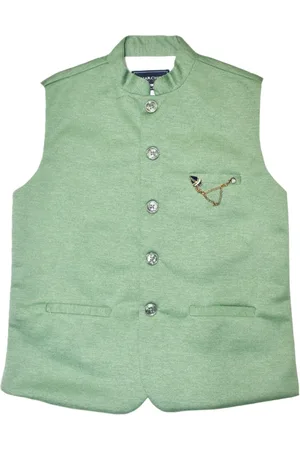 CAVIO Boys Pure Cotton Nehru Jacket