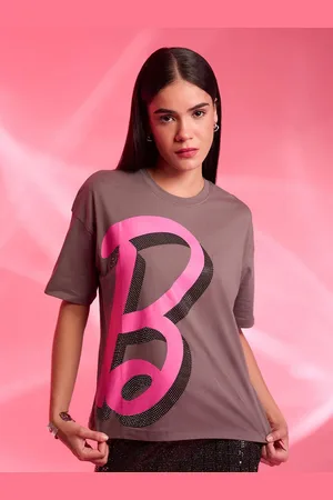 Kazo Graphic Printed Drop-Shoulder Sleeves Cotton T-shirt