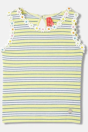 Blue Giraffe Girls Striped Top