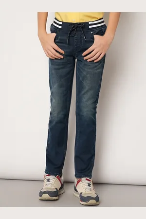JACK & JONES Boys Straight Fit Clean Look Heavy Fade Pure Cotton Jeans