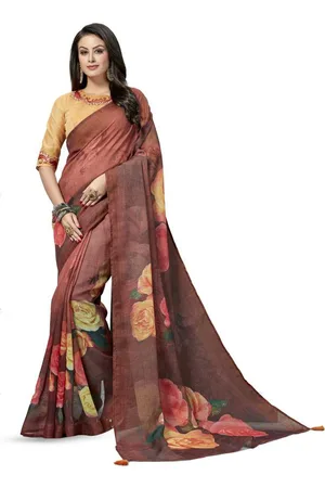HRITIKA Floral Printed Saree