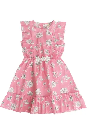 Clothe Funn Floral Printed Cotton Fit & Flare Dress