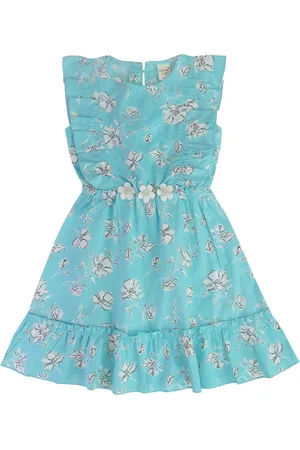 Clothe Funn Floral Printed Cotton Fit & Flare Dress