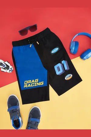 Pantaloons Boys Colourblocked Pure Cotton Shorts