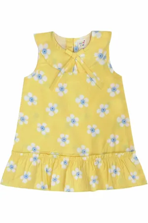 Clothe Funn Floral Printed Sleeveless A Line Dress