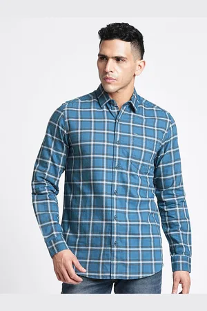 Blue Buddha Comfort Checked Cotton Casual Shirt