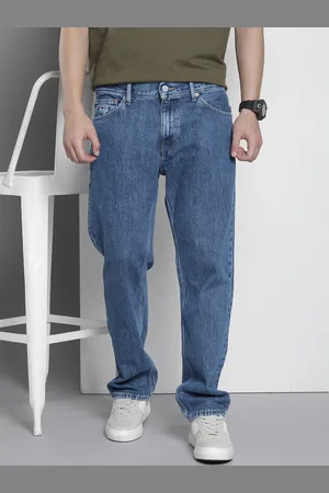 Tommy Hilfiger Men Pure Cotton Ethan Relaxed Straight Fit Light Fade Jeans