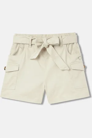 Blue Giraffe Girls Pure Cotton Cargo Shorts
