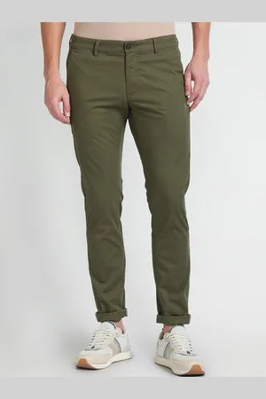 Arrow Men Slim Fit Low-Rise Chinos Trousers