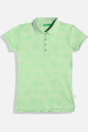 Benetton Girls Polo Collar T-shirt